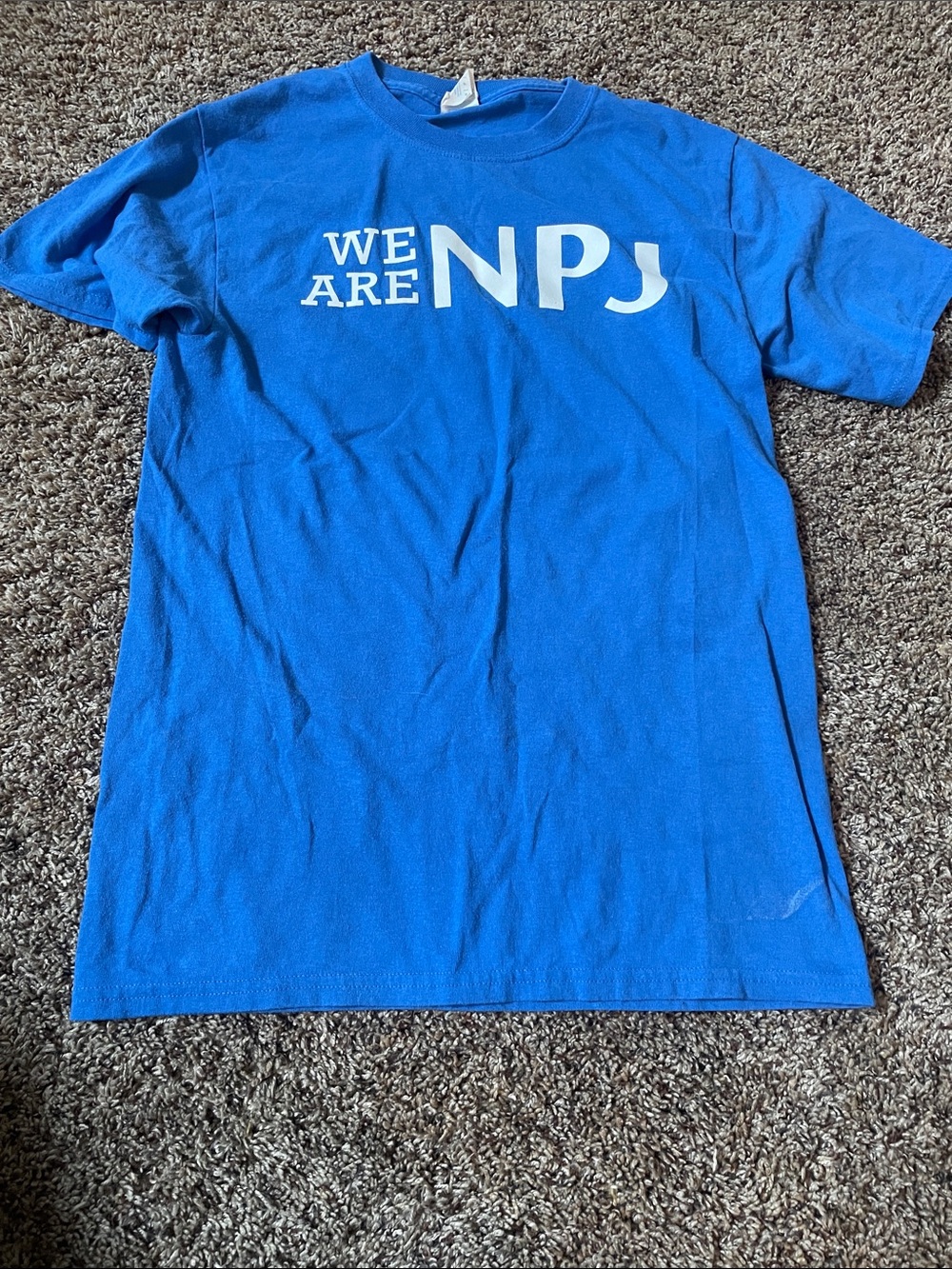 Port and Company Royal Blue "WE ARE NPJ" Short Sleeve Tee